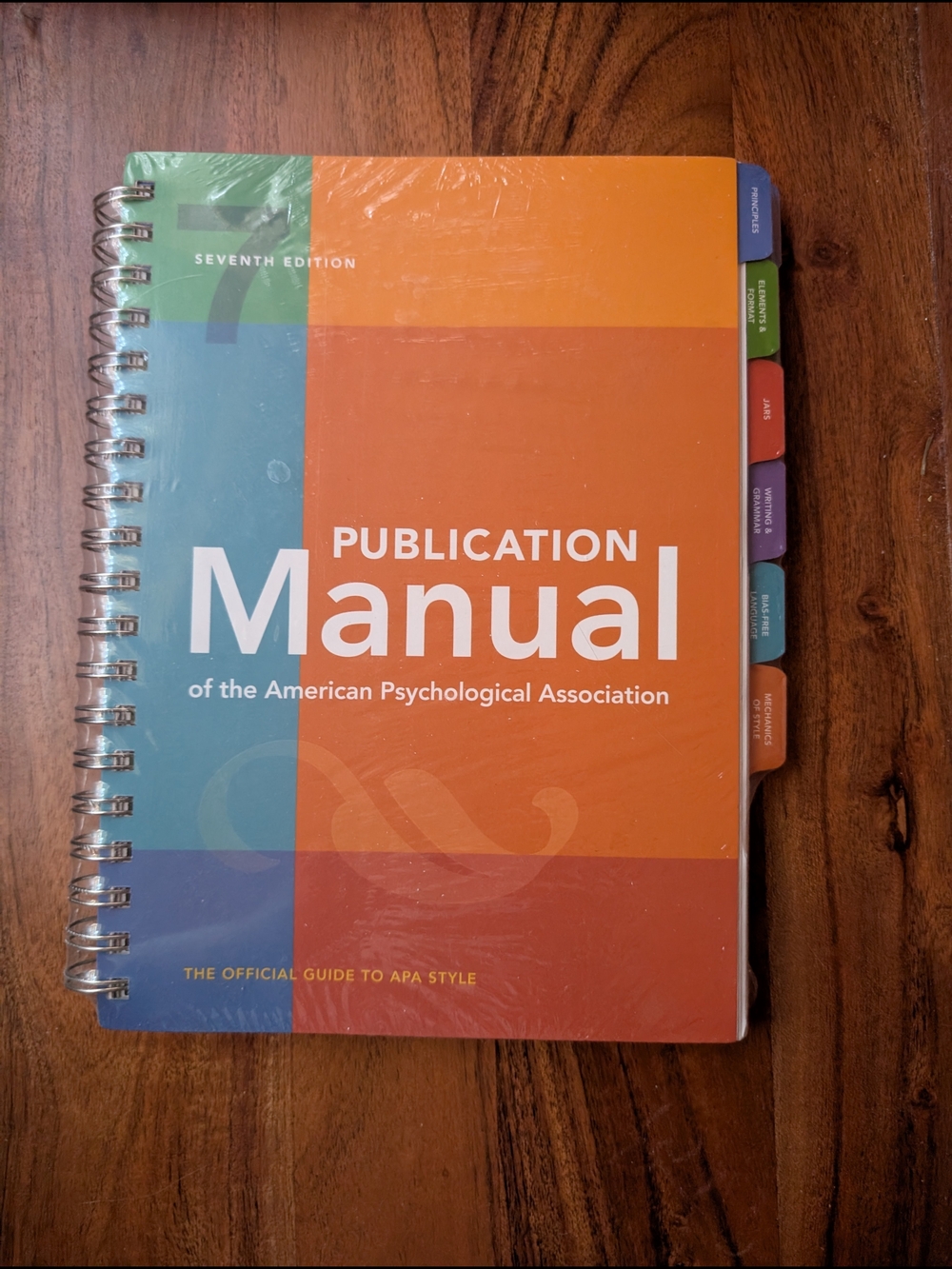 APA 7th Edition Publication Manual Spiral Guide - Brand New Outer Wrapping